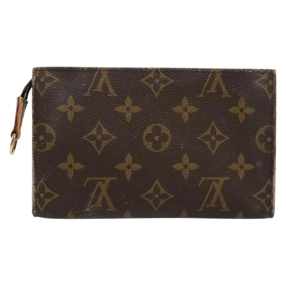 Louis Vuitton Monogram Bucket PM Accessory Pouch Brown